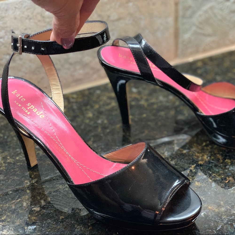 Kate Spade New York Black Patent Heels size 8 1/2